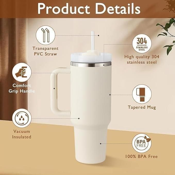 HydroMax™ 1.2 L Stainless Steel Vacuum Insulated Tumbler with Lid & Straw