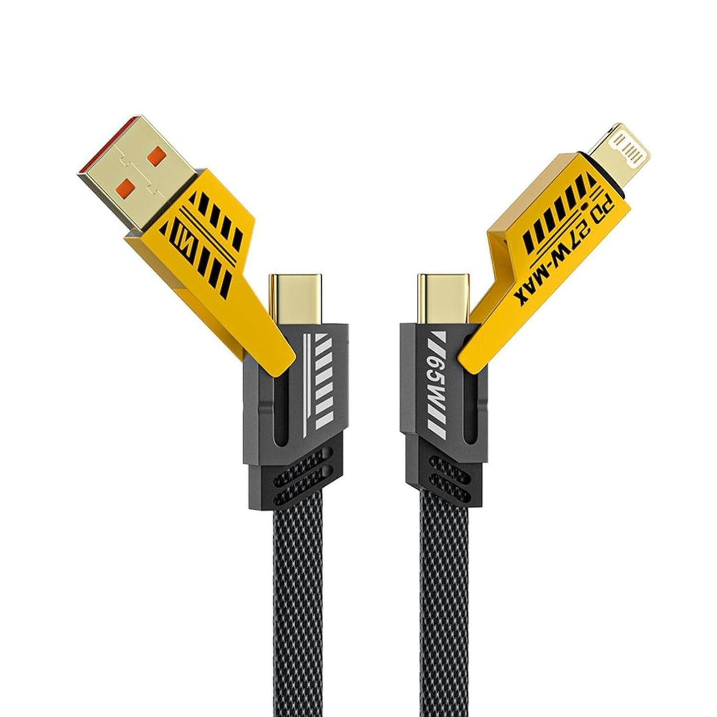 ChargePro™ 4-in-1 USB-C & Lightning Cable – Eco-Friendly, Fast Charging