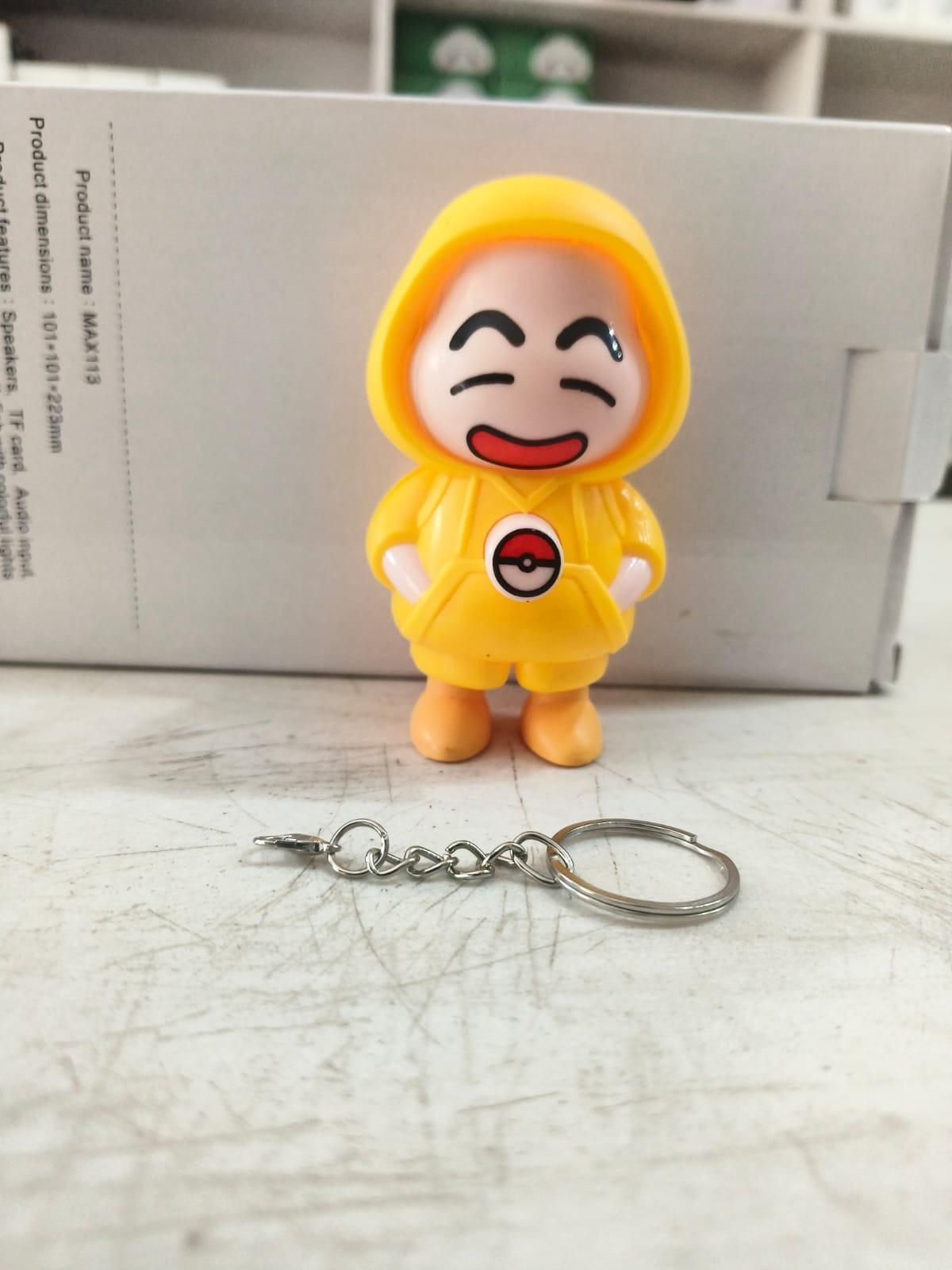 Shinchan Face Changing Keychain – Cute PVC Anime Key Ring for Bags & Keys