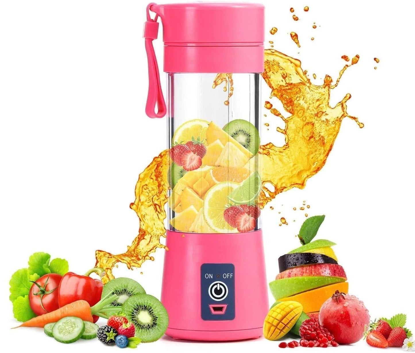 BlendMate™ Portable Electric USB Juicer – 6 Blade, 380 (ml)