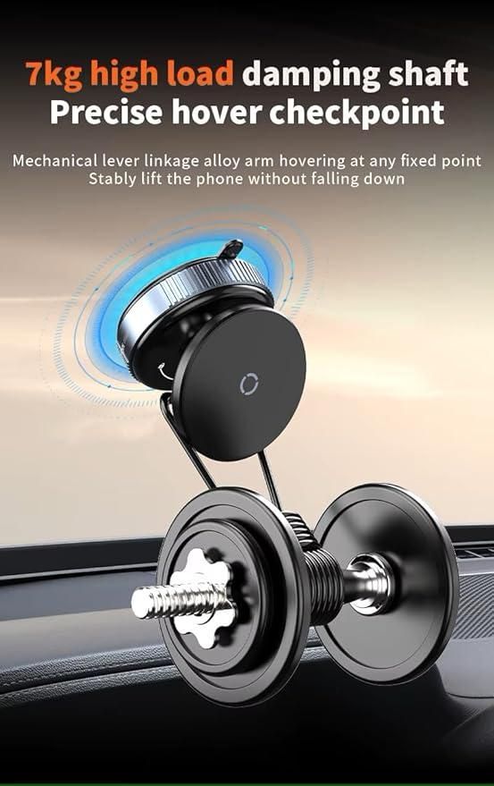 MagnaGrip™ 360° Magnetic Suction Phone Holder – Foldable & Retractable