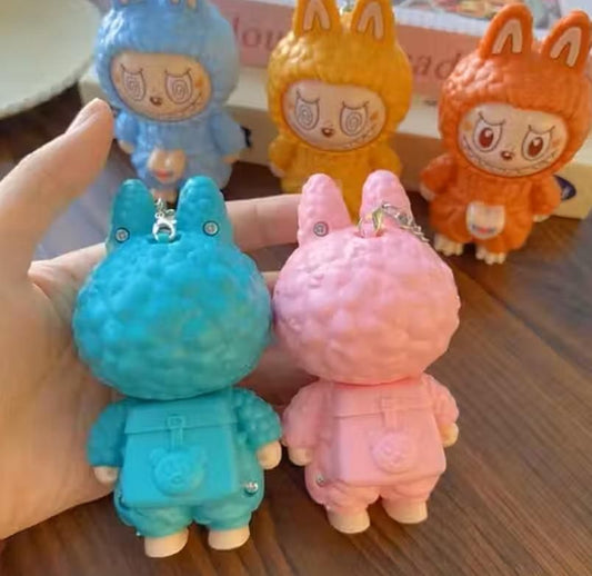 Labubu™ Collectible Cartoon Keychain – Cute Bag & Car Charm