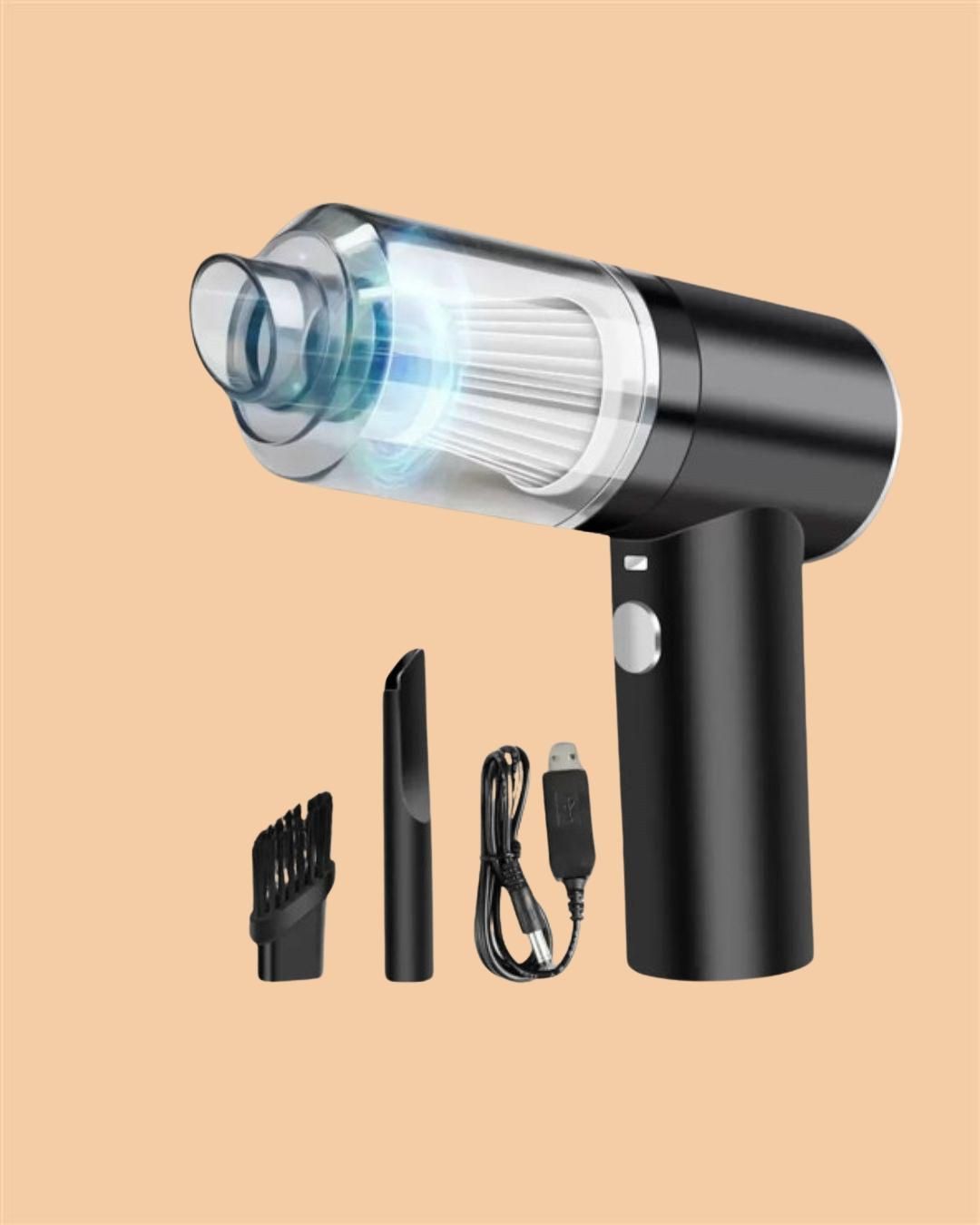 Portable Air Duster & Wireless Mini Vacuum Cleaner | 2-in-1