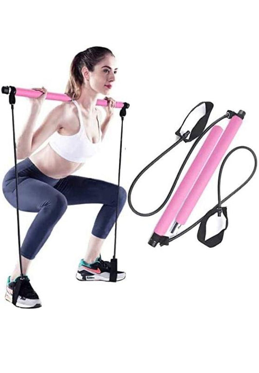 FlexPro™ Pilates Stick Fitness Bar – Full Body Home & Gym Workout Kit