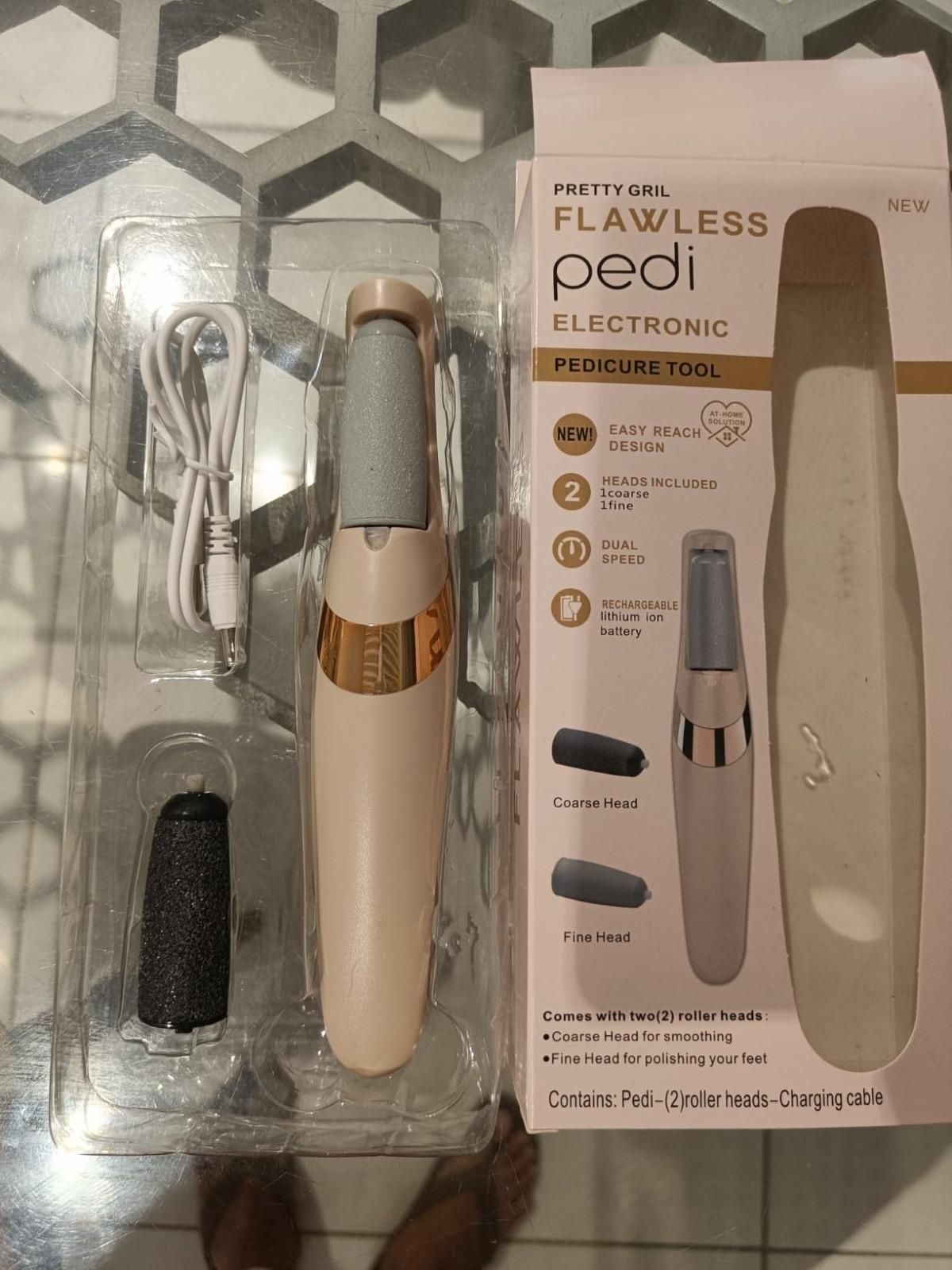 Flawless Pedi™ Electronic Pedicure Tool – Dead Skin & Callus Remover