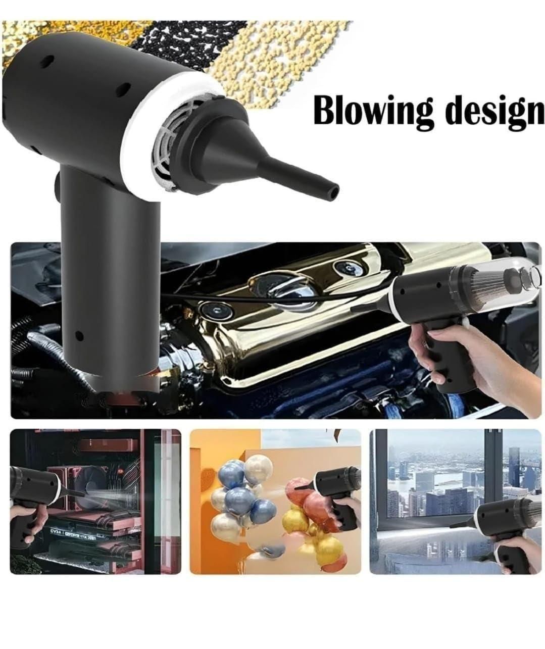 Portable Air Duster & Wireless Mini Vacuum Cleaner | 2-in-1