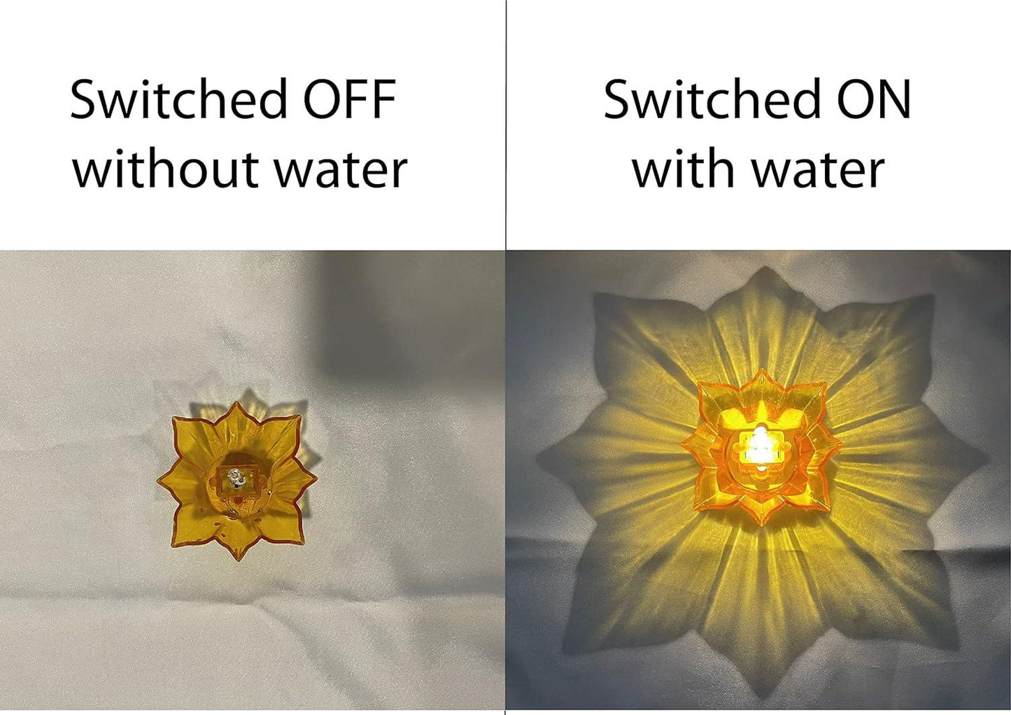 Electric Water Sensor Reflection LED Diyas – Pack of 6/12/24