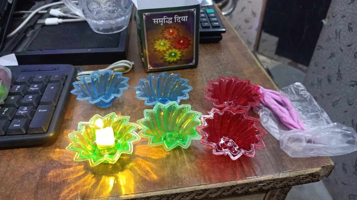 Electric Water Sensor Reflection LED Diyas – Pack of 6/12/24