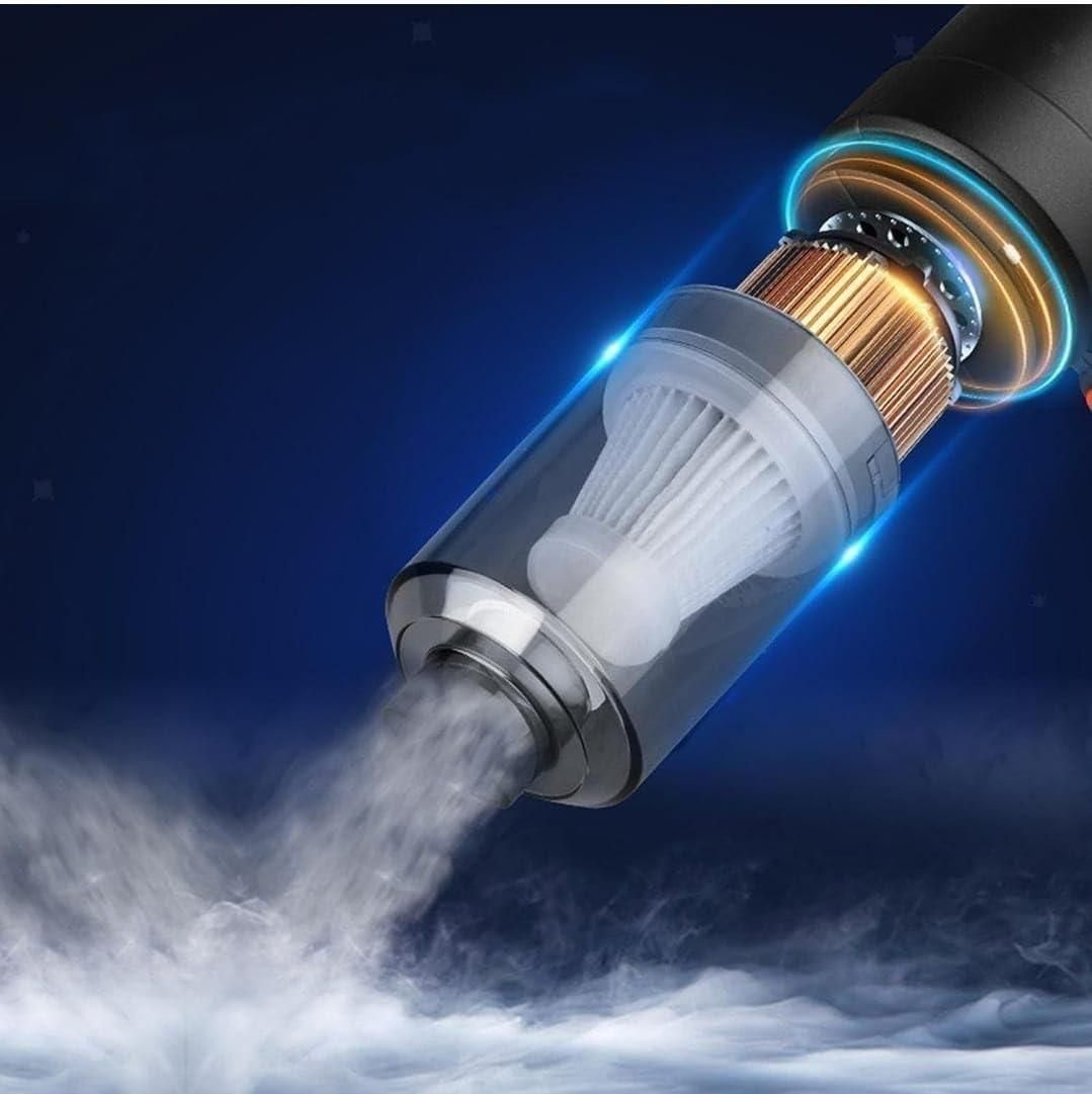 Portable Air Duster & Wireless Mini Vacuum Cleaner | 2-in-1