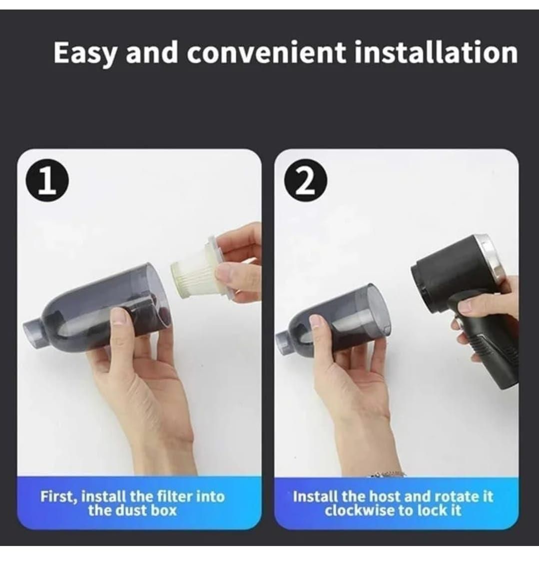 Portable Air Duster & Wireless Mini Vacuum Cleaner | 2-in-1