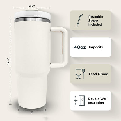 HydroMax™ 1.2 L Stainless Steel Vacuum Insulated Tumbler with Lid & Straw
