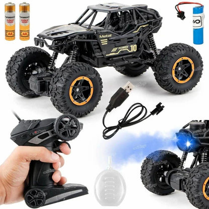 Remote Controlled Rock Crawler Monster Truck Toy Vehicle for Kids