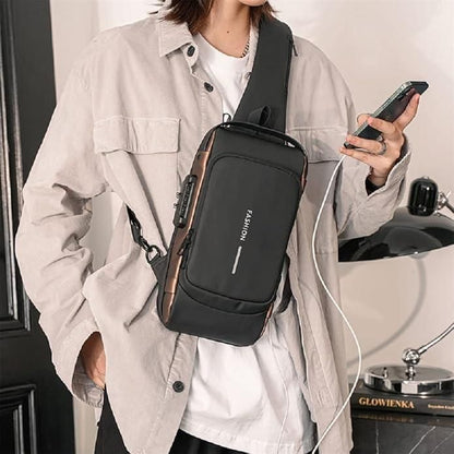 Anti-Theft Backpack with USB Charging Port, Waterproof Design & Password Lock