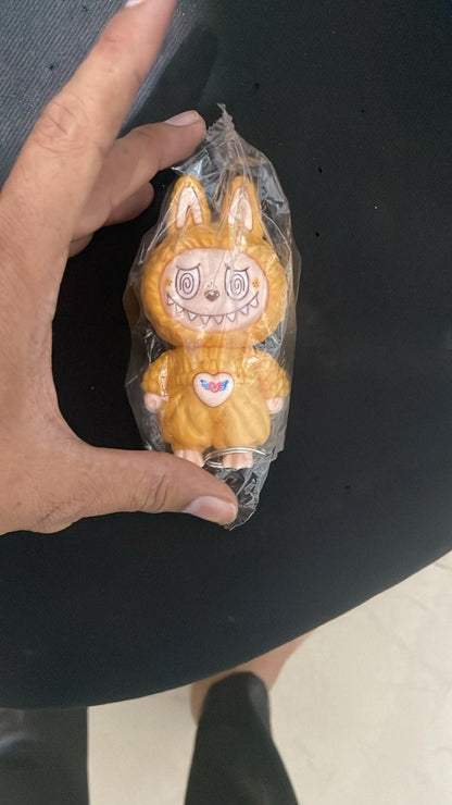 Labubu™ Collectible Cartoon Keychain – Cute Bag & Car Charm