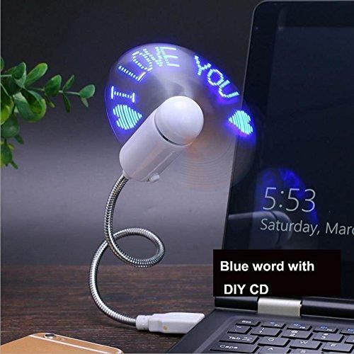 USB LED Fan with Programmable CD – Custom Message Display Gadget