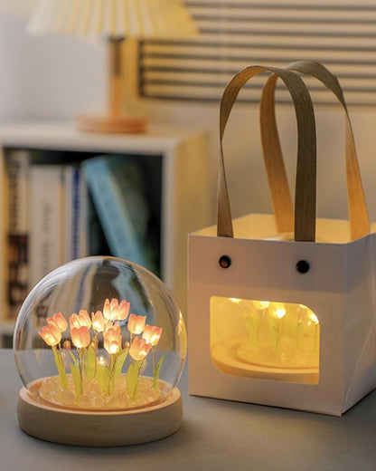 Round Tulip Light – Touch Control Decorative Night Lamp