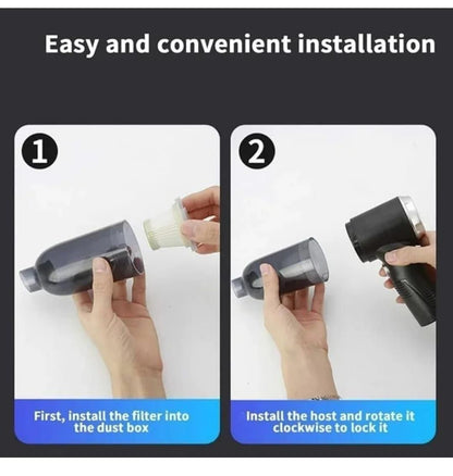 Portable Air Duster & Wireless Mini Vacuum Cleaner | 2-in-1